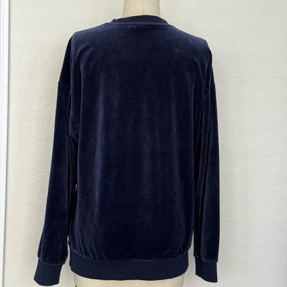 Adidas Navy Velvet Crewneck - Picture 5 of 13